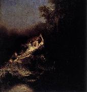 REMBRANDT Harmenszoon van Rijn The abduction of Proserpina. oil